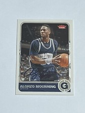 2011-12 FLEER RETRO ALONZO MOURNING AUTO HOYAS AUTOGRAPH RARE
