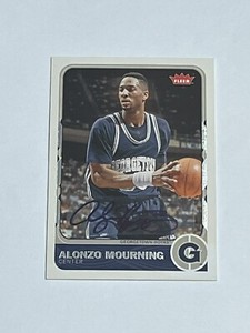 2011-12 FLEER RETRO ALONZO MOURNING AUTO HOYAS AUTOGRAPH RARE