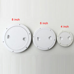 4"/6"/8" Round Access Hatch Cover Lid Deck Plate Anti-slip Panel Boat / Marine b