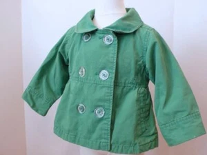 Chaqueta de algodón verde Kelly para niñas pequeñas BABYGAP talla 18-24 meses - Imagen 1 de 7