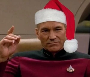 1995 STAR TREK TNG - CAPTAIN JEAN-LUC PICARD - HALLMARK KEEPSAKE ORNAMENT NIB - Picture 1 of 6