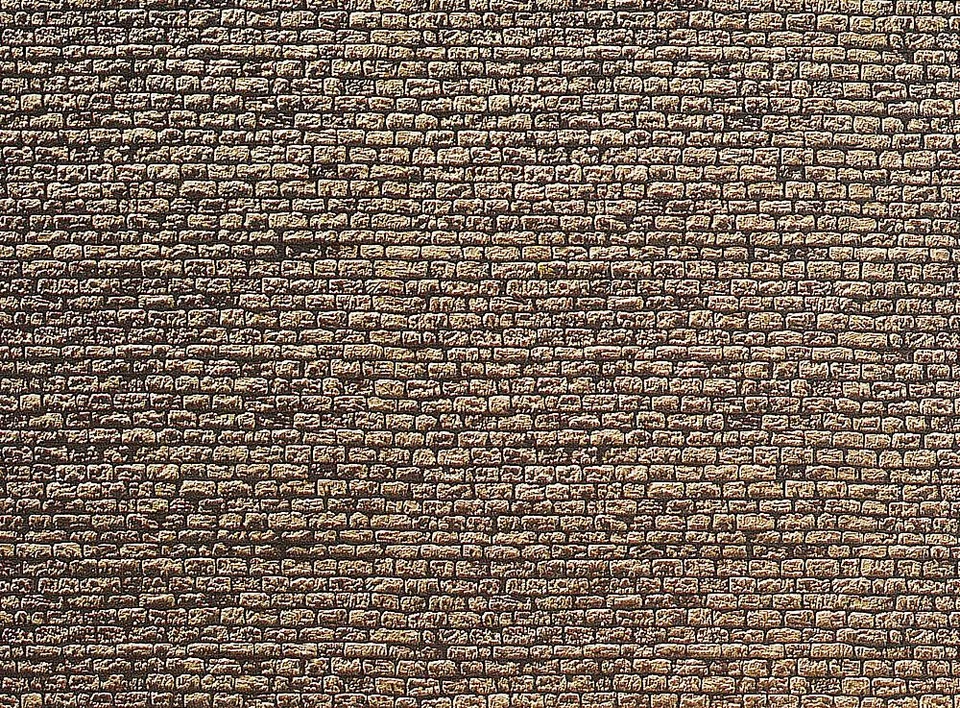 Faller 222565 Mauerplatte Granitmauer Pappe 1 Stück 250 X 125mm NEU - Bild 1 von 1