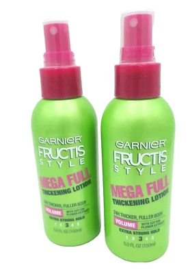 2x Garnier Fructis Style Mega Full Thickening Lotion All Hair Types 5 oz - Image 1 of 2