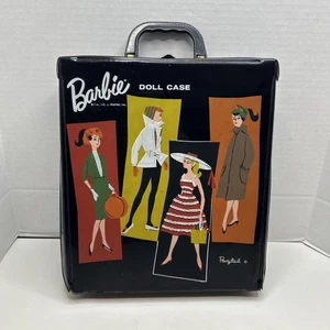 Vtg Mattel 1961 Barbie Ponytail Black Doll Case - Foto 1 di 13
