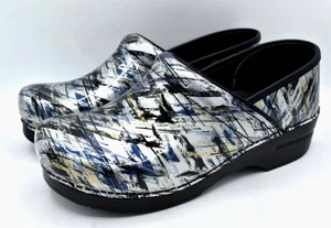 Dansko Professional Women EU 42 US 10.5-11 Patent Leather CrissCross Clogs Shoes - Picture 1 of 10