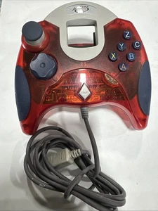 Controller rosso traslucido trasparente Sega Dreamcast HKT-7700 OEM NON TESTATO - Foto 1 di 4