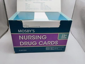 Mosby's Krankenpflegemittel Karten 23. Ausgabe Referenz Kliniken Pharmakologie Brandneu!!! - Bild 1 von 7