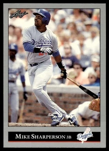 1992 Leaf Mike Sharperson Los Angeles Dodgers #318 - Picture 1 of 2