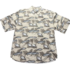 Columbia Sportswear Angelhemd Herren XL Fish AOP Button Down Camp Kurzarm - Bild 1 von 10