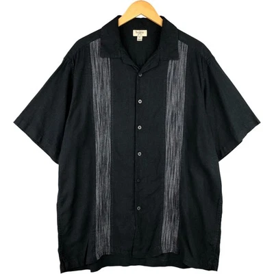 Camisa de Colección Haggar Dos Tonos Manga Corta Rayón y Lino Cuello Abierto Caja M... Foto 1 de 4