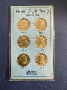 Susan B Anthony Us Dollar 1979-80 P, D, S. Uncirculated Set - Picture 1 of 5