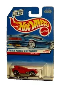 HOT WHEELS 1998 FIRST EDITION CAT-A-PULT 64 RED #38 MATTEL MOSCL-127 - Picture 1 of 3