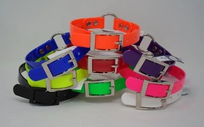 112D Ring-In-Center 3/4" SunGlo for Hunting Dogs or Pets "Free Brass Nameplate"