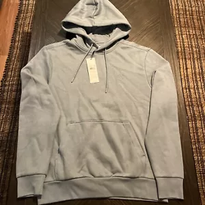 Sudadera con capucha polar azul claro de Calvin Klein para hombre talla extra pequeña - Imagen 1 de 5
