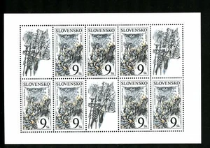 LOT 84923 MINT NH 270 SHEET EUROPA MIRACULOUS RAIN NEAR HRON STAMP FROM SLOVAKIA - Picture 1 of 1