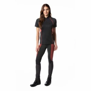 Kerrits Flow Rise Performance Tight-L-Poppy Houndstooth - Picture 1 of 4