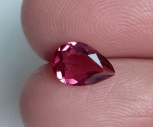 Natürlicher rosa Turmalin Birnenschnitt zertifizierte Erdmine loser Edelstein 1,05 Karat - Bild 1 von 6