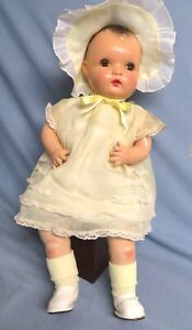 Vintage Horsman 1940 Baby Marie Doll Original Outfit Composition & Cloth Body EX