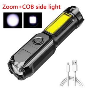 Multifunctional LED Strong Light Tactical Flashlight Rechargeable Super Bright