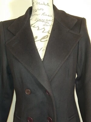 Abrigo Chaquetón Largo de Lana Gris Dbl Pecho Talla 9/10 FORECASTER of Boston De Colección Foto 1 de 4