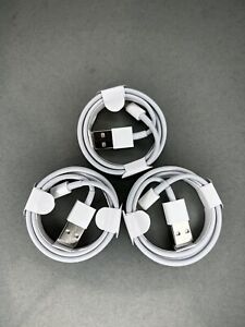 3 PACK cordon câble chargeur rapide de données USB pour Apple iPhone 5 6 7 8 X 11 12 13 MAX