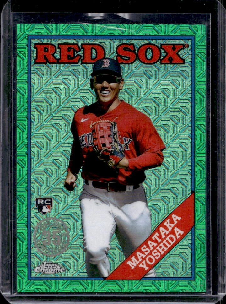 2023 Topps Chrome Silver Pack Masataka Yoshida 88 Green Refractor Rookie RC #/99