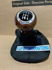 VW Passat B5 4Motion 5 Speed Wood Gearknob with Black Leather Gaitor OEM