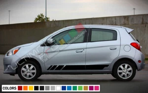Calcomanía adhesiva vinilo rayas puertas laterales para Mitsubishi Mirage 2016-2018 Louver - Imagen 1 de 81
