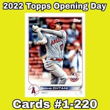 2022 Topps Opening Day  #1-220 U-Pick Singles Complete your set