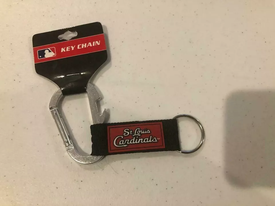 NEW St Louis Cardinals Padded Key Chain Clip "Carabiner" Key Ring - MLB Licensed - Image 1 of 1