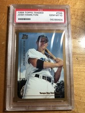 1999 Topps Traded Rookie Josh Hamilton #T66 PSA 10 GEM MINT Tampa Bay Devil Rays