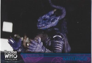 Doctor Who Timeless Blue Parallel #/99,  Base Card # 34, BATTLEFIELD - Picture 1 of 1