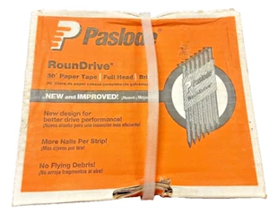 Nailgun Nails RounDrive 30 Degree Paper Tape, Full Head Brite Paslode #650237 - Picture 1 of 2