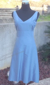ANN TAYLOR 100% SILK SHELL KNEE LENGTH SLEEVELESS FORMAL CAREER DRESS SIZE 4 - Picture 1 of 9