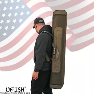 UFISH Fishing Rod Bag Pole Travel Case with Tackle Storage Comfortable Fishing - Picture 1 of 48