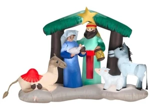 Belén soplado por aire Gemmy Christmas 6,5 pies leer descripción - Imagen 1 de 8