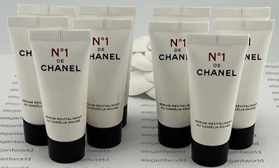 10 X CHANEL NO 1 DE CHANEL SERUM REVITALISANT 5ml .17fl oz TUBOS DE AMOSTRA, NOVO - Imagem 1 de 3