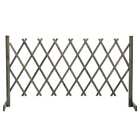 vidaXL Garden Trellis Fence Grey 150x80 cm Solid Firwood Durable