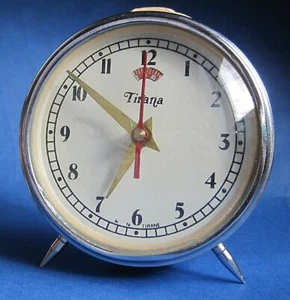 1964–1990 Albania Table Desk Clock – NM Tirana – Vintage Communist Era Timepiece - Picture 1 of 5