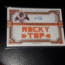 2023 National Treasures Collegiate Cedric Tillman Team Slogan Rookie Auto /49