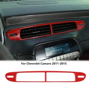 Red Console Air Conditioner Vent Outlet Panel Cover Trim For Chevy Camaro 11-15 - Picture 1 of 9
