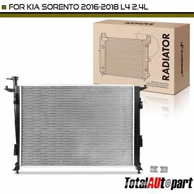 Алюминиевый радиатор без охладителя трансмиссионного масла для Kia Sorento 2016-2018 L4 2,4 л - Изображение 1 из 4