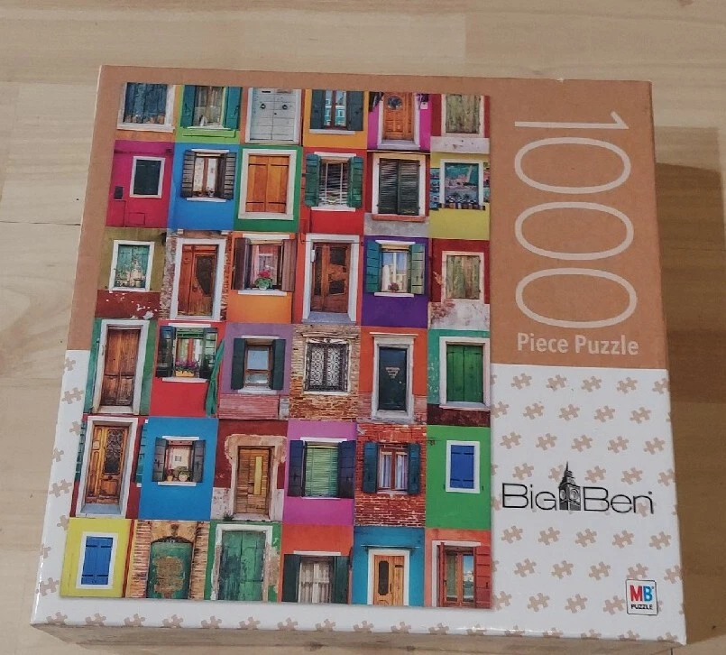 1000 Piece Puzzle of Collage of 36 Windows and Doors by Big Ben 27 x  20  - Image 1 of 1