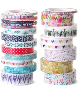 Mr. Pen - Washi Tape Set, 21 Rollen, verschiedene Größen, Floral Washi Tape für - Bild 1 von 6
