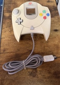 SEGA Dreamcast Wired Controller w/ Memory Card Slot, White/Gray HKT-7700