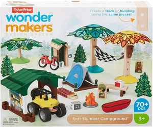 Fisher Price Design System Soft Slumber Wooden Track Campground Ages 3+ Race Fun - Picture 1 of 7