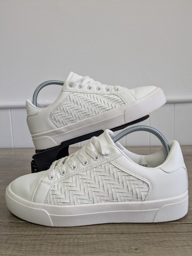 Scarpe da ginnastica Tu Sainsbury’s bianche taglia UK 6 stile Converse estive casual