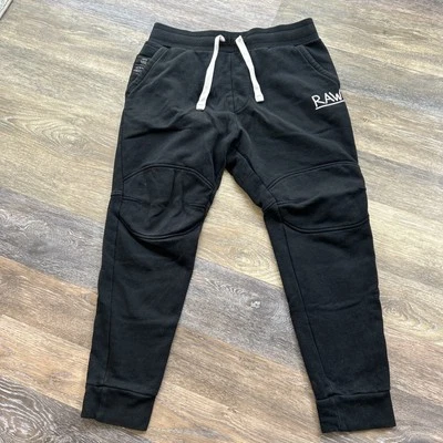 G-Star Raw Joggers Mens Medium Black 5622 3D Tapered Fit Fleece Sweatpants Moto - Image 1 of 4
