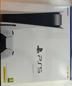 Sony PS5 PlayStation 5(EU Plug)Blu-ray Edition Console 825GB - White - VERY GOOD - Picture 1 of 11