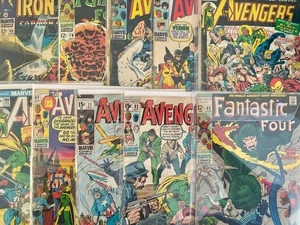 Marvel Bronze Age Bundle/ Lot x10 Avengers, Fantastic Four, Iron Man - Picture 1 of 16